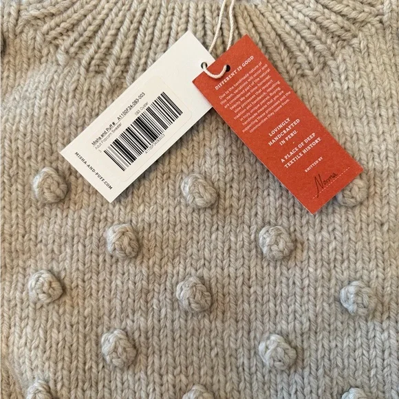 Misha and Puff long sleeve popcorn Textured Knit Sweater Size 3 (large) - Picture 4 of 6